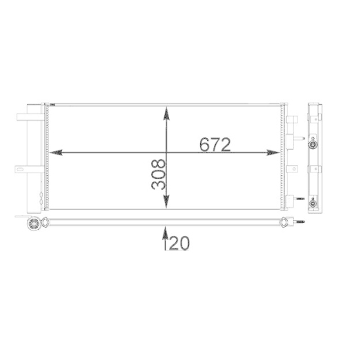 MAHLE Kondensator, Klimaanlage BEHR *** PREMIUM LINE *** AC 28 000P