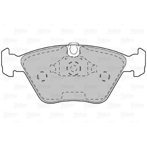 VALEO Bremsbelagsatz, Scheibenbremse 598310