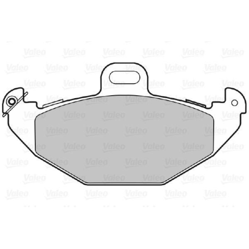 VALEO Bremsbelagsatz, Scheibenbremse 598328