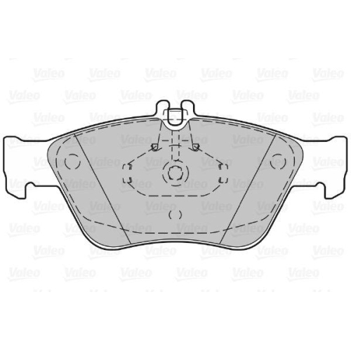 VALEO Bremsbelagsatz, Scheibenbremse 598357