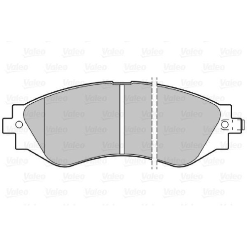 VALEO Bremsbelagsatz, Scheibenbremse 598361