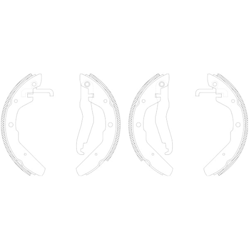 HELLA Bremsbackensatz Shoe Kit 8DB 355 003-501