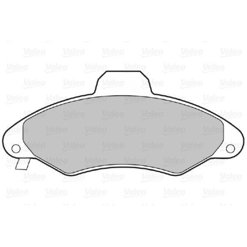 VALEO Bremsbelagsatz, Scheibenbremse 598399