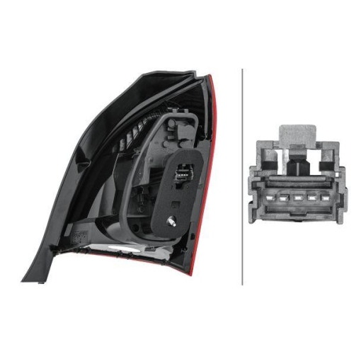 HELLA Heckleuchte 2VA 010 938-031