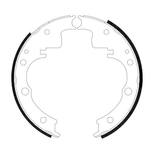 HELLA Bremsbackensatz 8DB 355 000-721