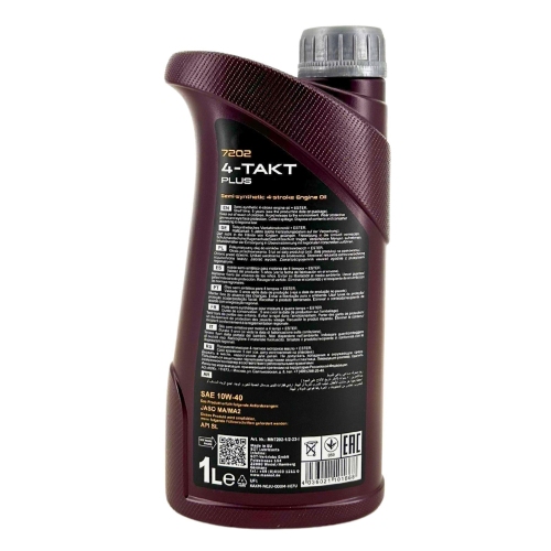 Motor&ouml;l Motoren&ouml;l Mannol 4-Takt Plus 10W-40 1 Liter Flasche MN7202-1