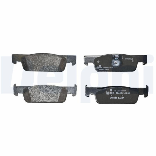 DELPHI Bremsbelagsatz, Scheibenbremse LP3387