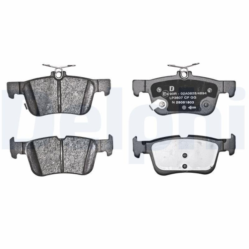 DELPHI Bremsbelagsatz, Scheibenbremse LP3607