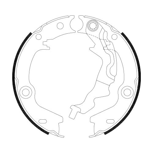 HELLA Bremsbackensatz, Feststellbremse 8DA 355 050-181