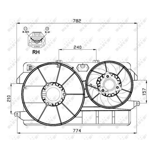 NRF L&uuml;fter, Motork&uuml;hlung 47000