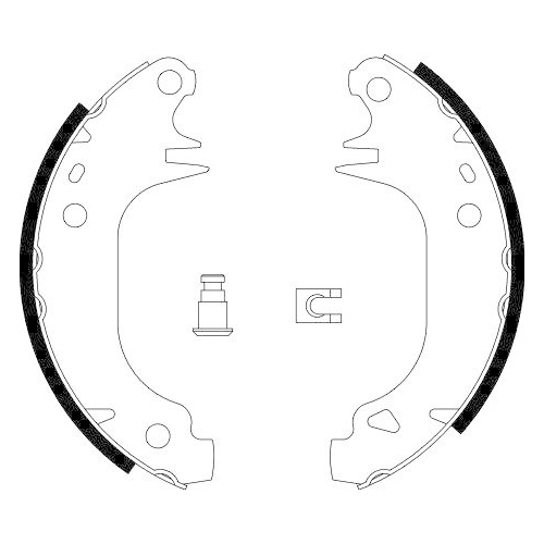 HELLA Bremsbackensatz 8DB 355 002-001
