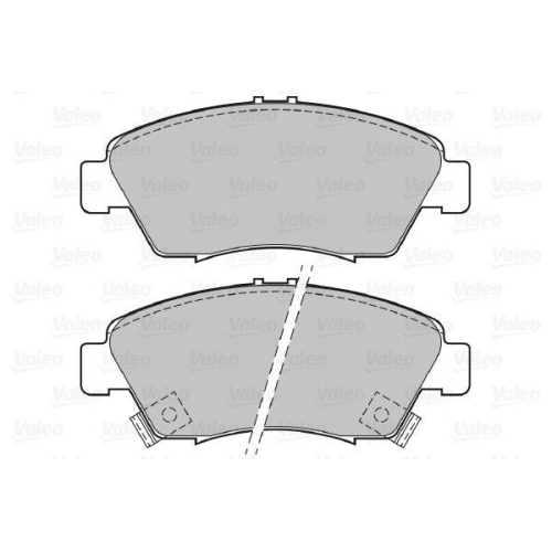 VALEO Bremsbelagsatz, Scheibenbremse 598494