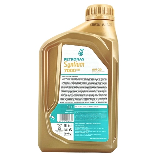 Motor&ouml;l Motoren&ouml;l SYNTIUM 7000 RN 0W-20 1 Liter Flasche PETRONAS 70733E18EU