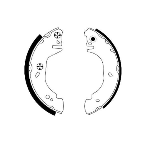 HELLA Bremsbackensatz Shoe Kit 8DB 355 003-201