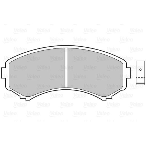 VALEO Bremsbelagsatz, Scheibenbremse 598515