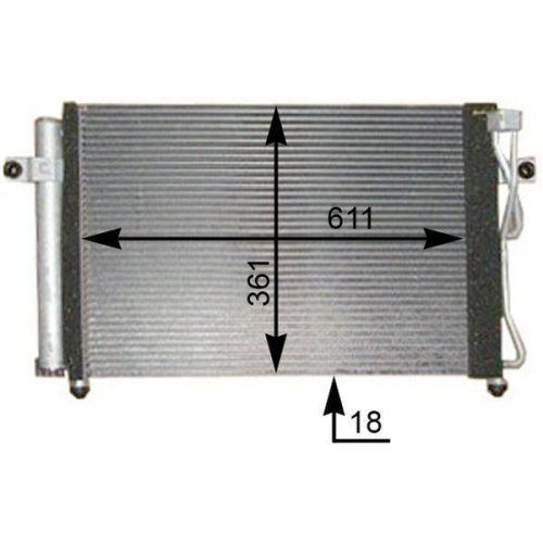 MAHLE Kondensator, Klimaanlage BEHR *** PREMIUM LINE *** AC 394 000P