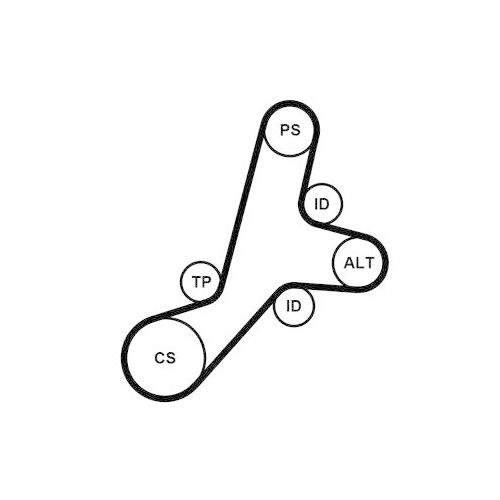 CONTINENTAL CTAM Keilrippenriemensatz 6PK1345K1