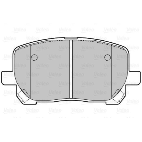 VALEO Bremsbelagsatz, Scheibenbremse 598541