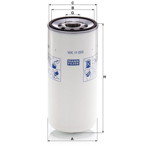 MANN-FILTER Kraftstofffilter WK 11 055