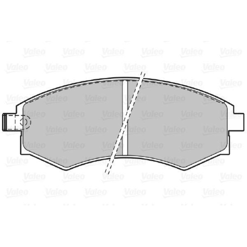 VALEO Bremsbelagsatz, Scheibenbremse 598574