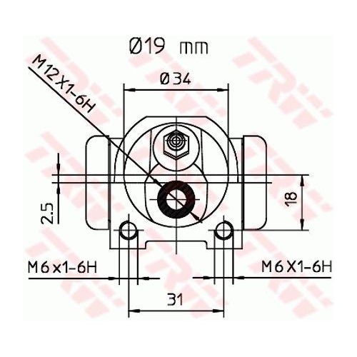 TRW Radbremszylinder BWD126