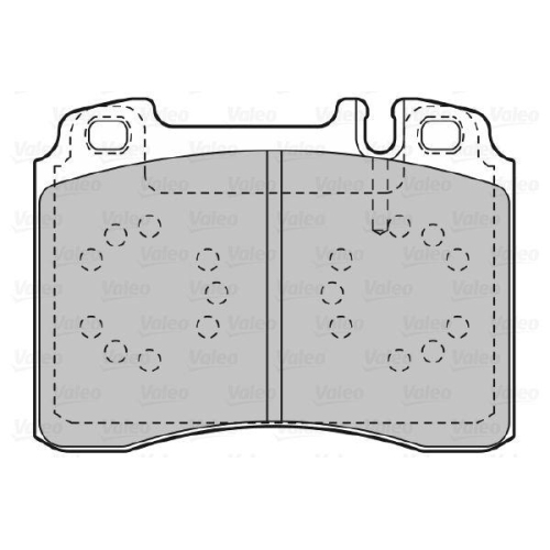 VALEO Bremsbelagsatz, Scheibenbremse 598601