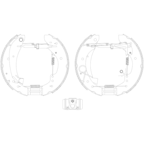 HELLA Bremsbackensatz Shoe Kit Pro 8DB 355 004-231
