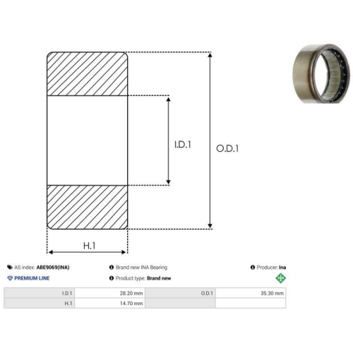 AS-PL Lager Ina ABE9069(INA)