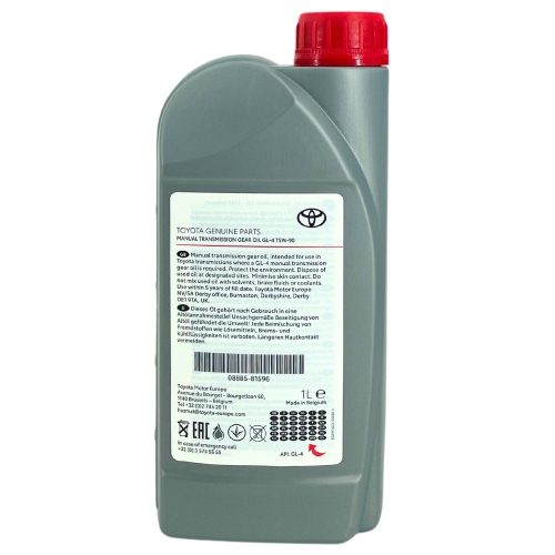 Getriebe&ouml;l Toyota Gear Oil Manual Transmission 75W-90 1 Liter 08885-81596