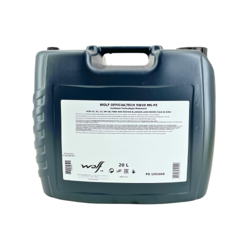 Motor&ouml;l Motoren&ouml;l Wolf OfficialTech 5W-20 MS-FE 20 Liter Kanister 1051668