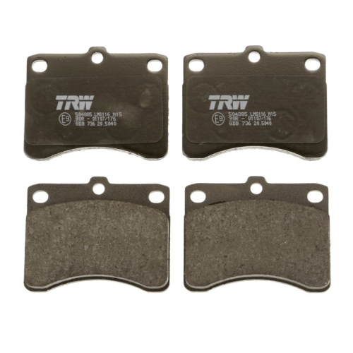 TRW Bremsbelagsatz, Scheibenbremse GDB736