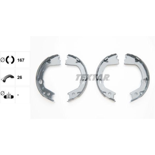 TEXTAR Bremsbackensatz, Feststellbremse 91082600