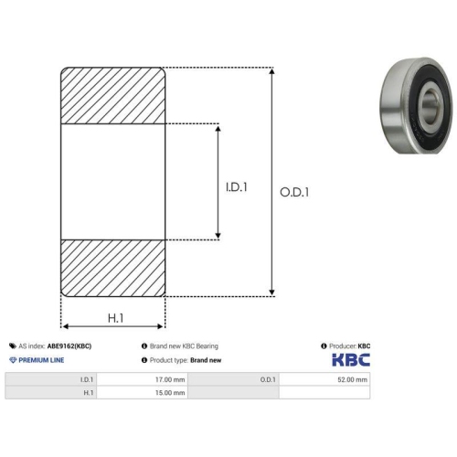 AS-PL Lager KBC ABE9162(KBC)