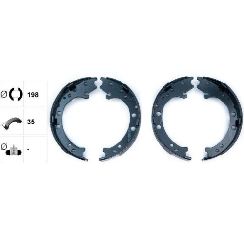 TEXTAR Bremsbackensatz, Feststellbremse 91083100