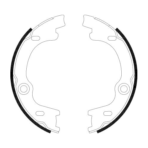 HELLA Bremsbackensatz, Feststellbremse 8DA 355 050-881