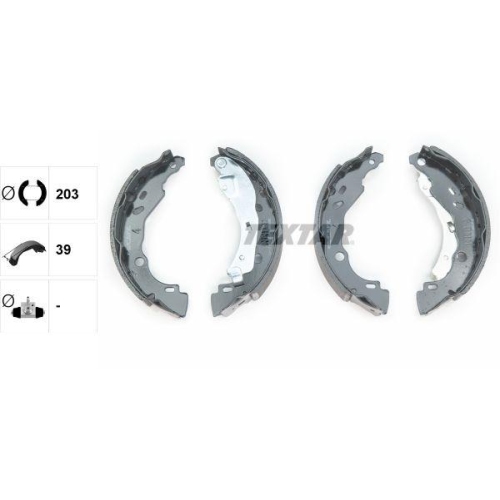 TEXTAR Bremsbackensatz 91083200