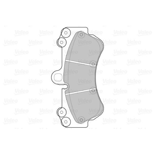 VALEO Bremsbelagsatz, Scheibenbremse 598655