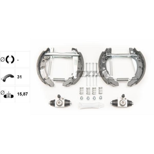 TEXTAR Bremsbackensatz Shoe Kit Pro 84018202