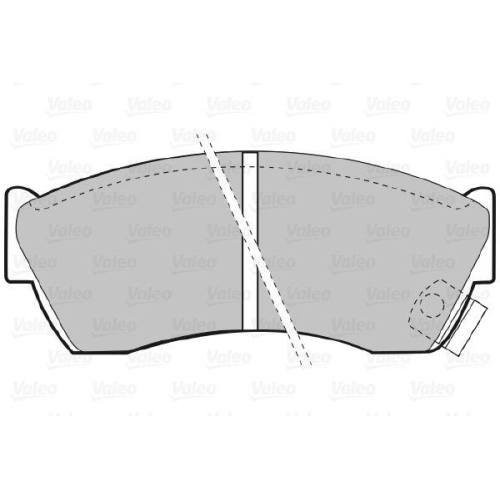 VALEO Bremsbelagsatz, Scheibenbremse 598666