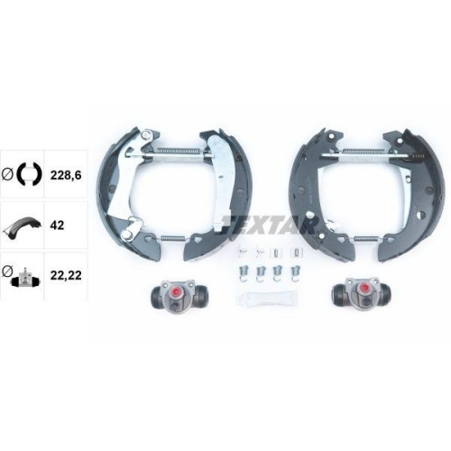 TEXTAR Bremsbackensatz Shoe Kit Pro 84029200