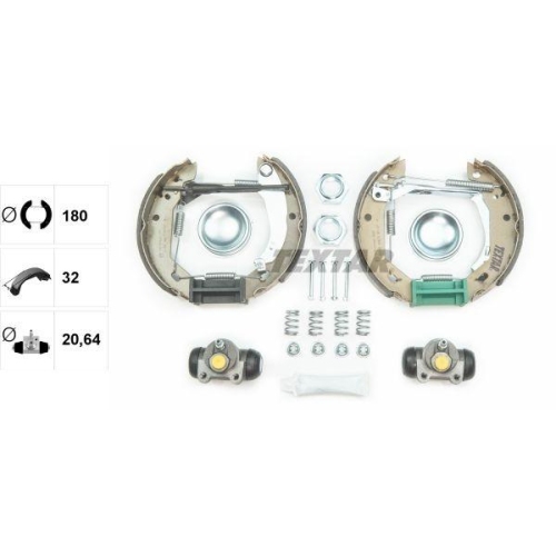 TEXTAR Bremsbackensatz Shoe Kit Pro 84031203