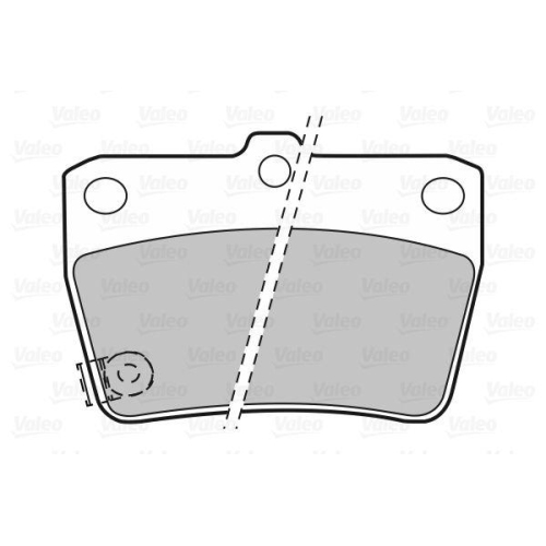 VALEO Bremsbelagsatz, Scheibenbremse 598673