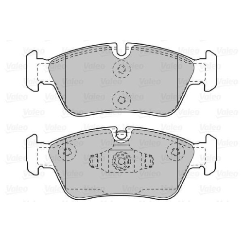 VALEO Bremsbelagsatz, Scheibenbremse 598700