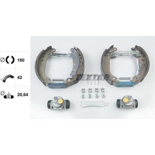 TEXTAR Bremsbackensatz Shoe Kit Pro 84037408