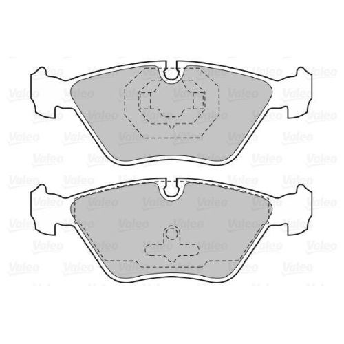 VALEO Bremsbelagsatz, Scheibenbremse 598616