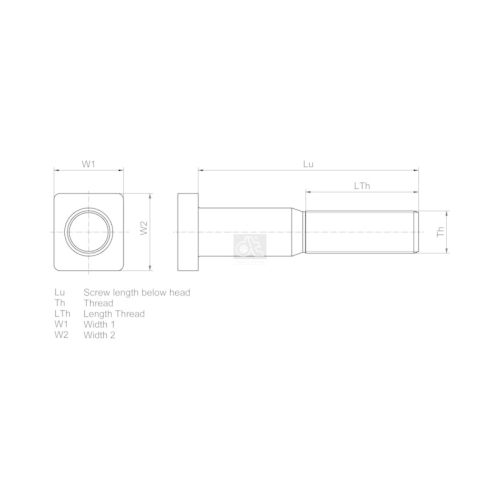 DT Spare Parts Radbolzen 1.17028