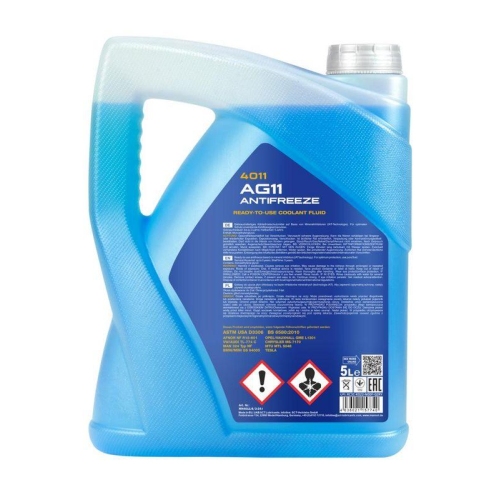 Mannol Antifreeze K&uuml;hlerfrostschutz AG11 (-40 &deg;C) Longterm 5 Liter MN4011-5