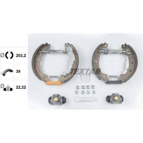 TEXTAR Bremsbackensatz Shoe Kit Pro 84037903