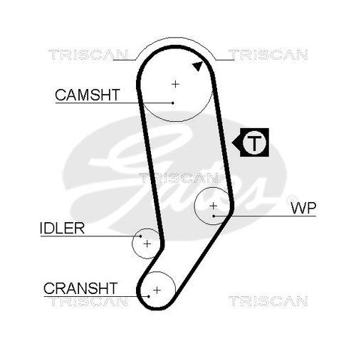 TRISCAN Zahnriemen 8645 5245