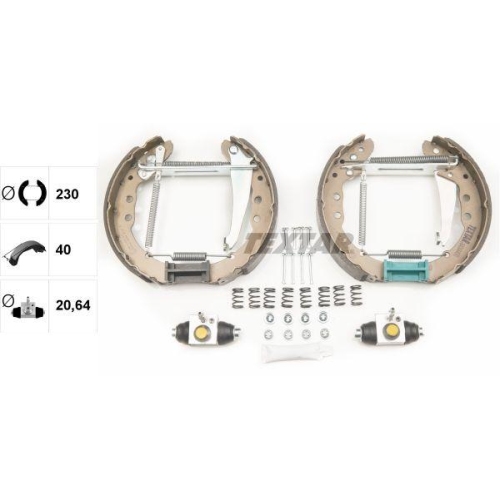 TEXTAR Bremsbackensatz Shoe Kit Pro 84044400